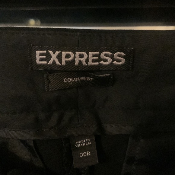 Express Columnist style Black pants size 00 - Picture 2 of 6